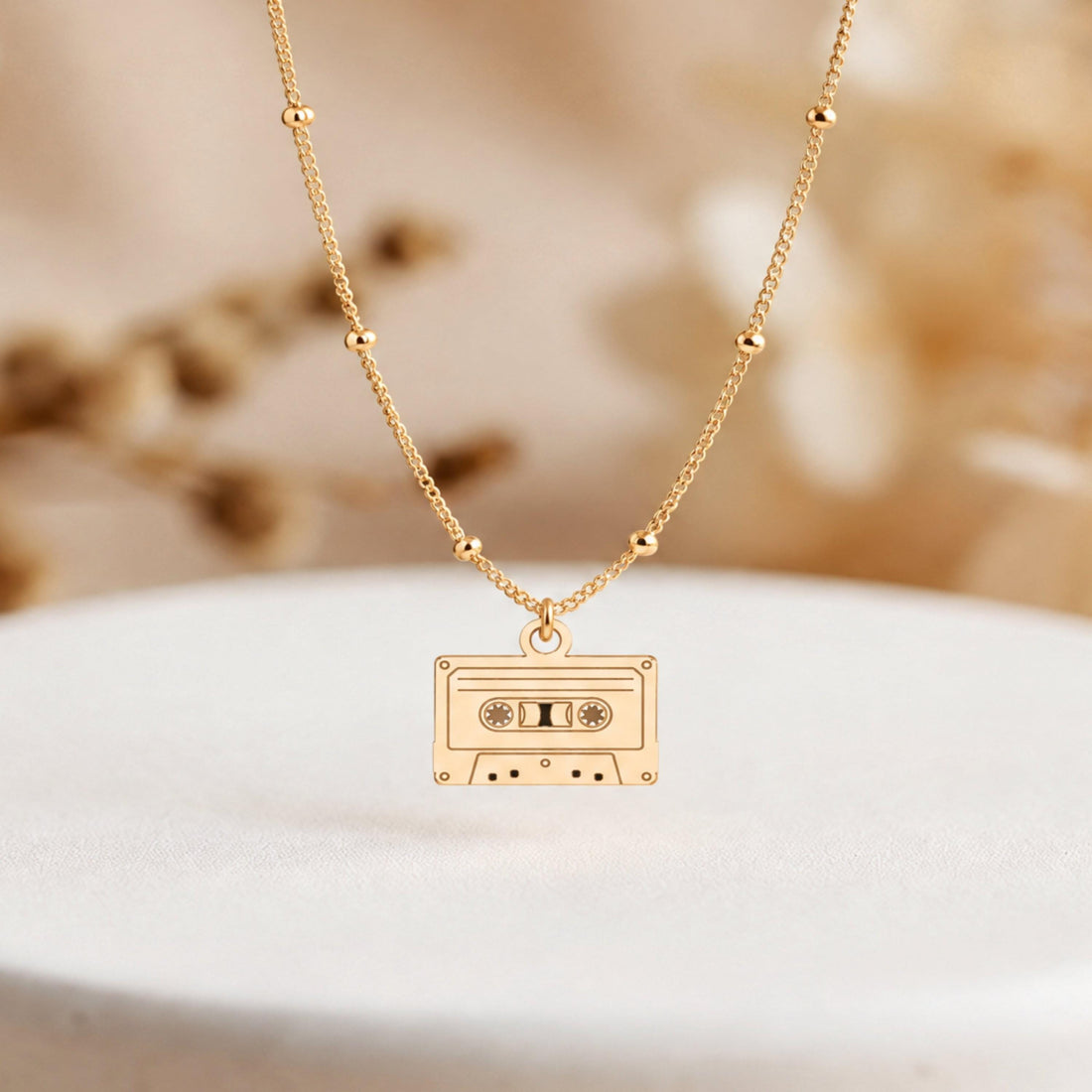Cassette Tape Charm Necklace