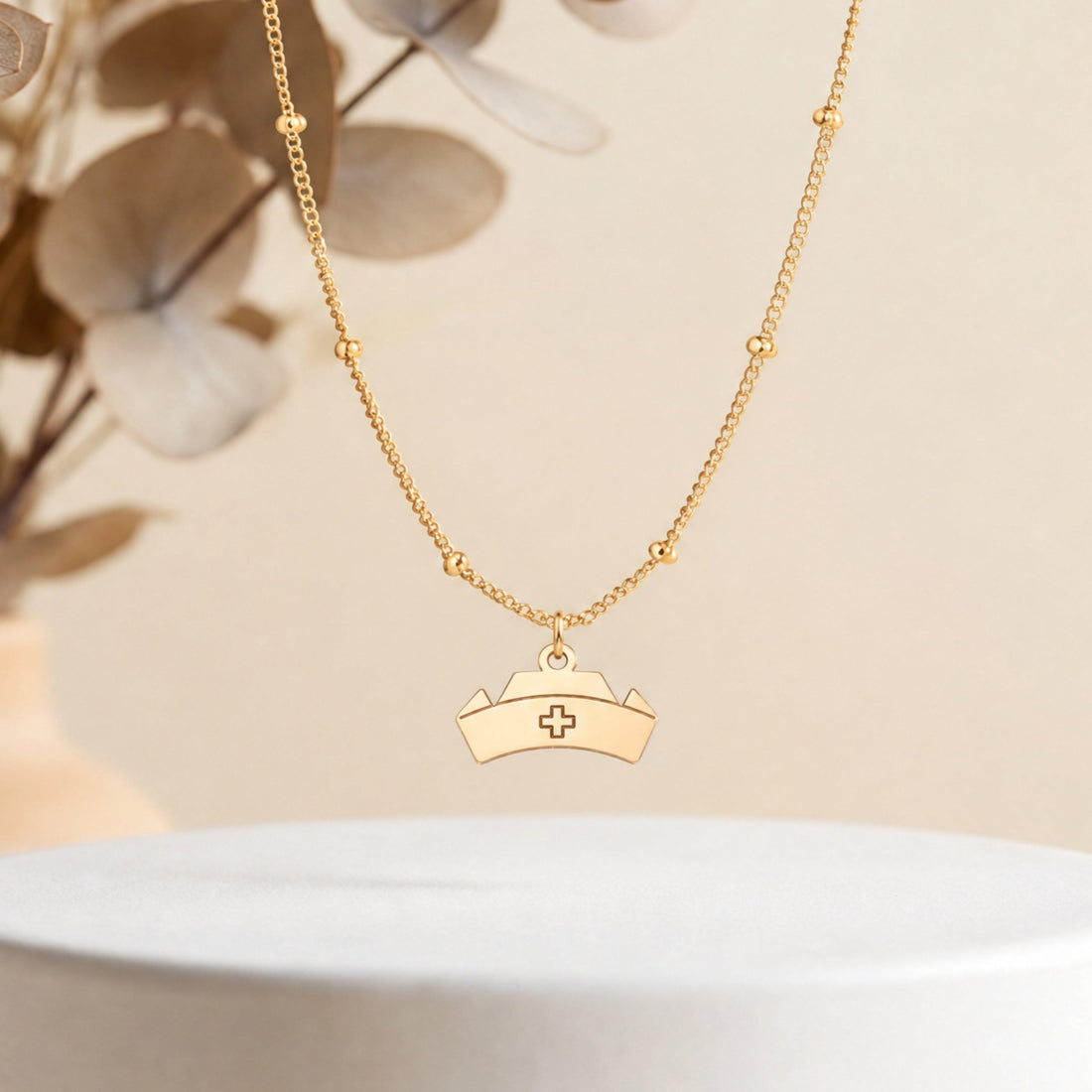 Nurse Hat Charm Necklace