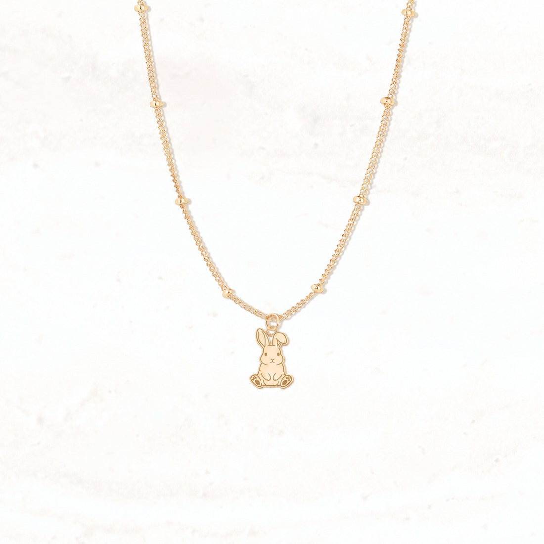 Sitting Rabbit Charm Necklace