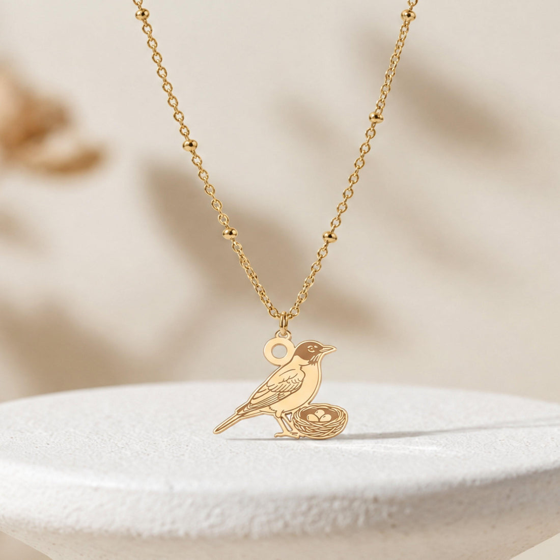 Bird Nest Charm Necklace