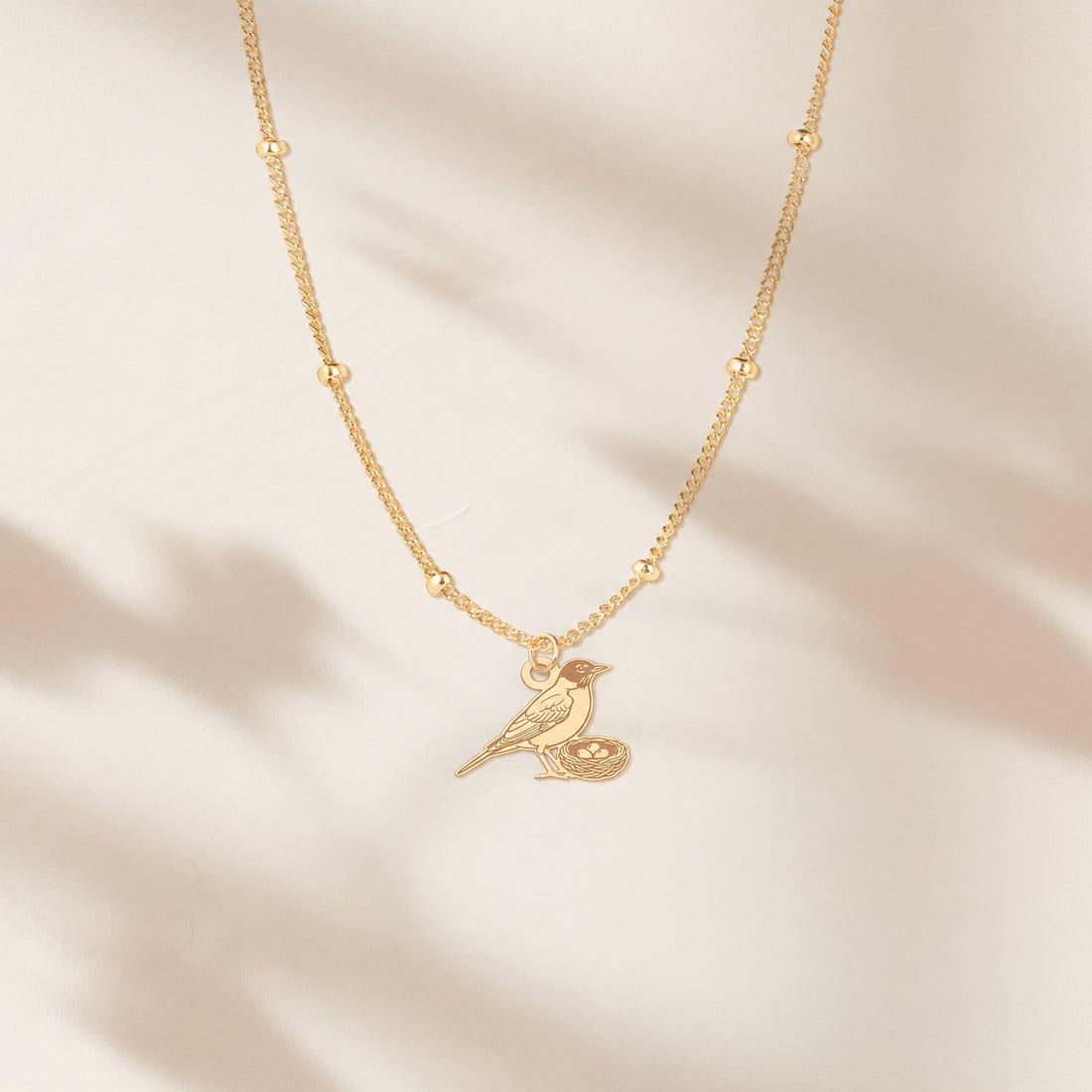 Bird Nest Charm Necklace