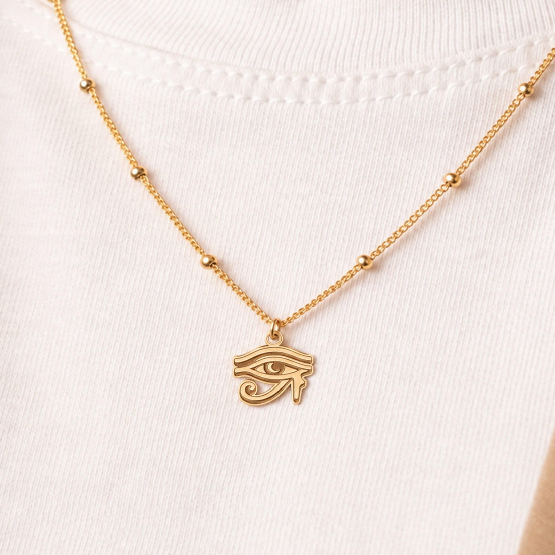 Eye of Horus Charm Necklace
