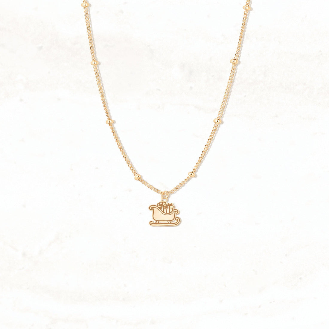 Holiday Sleigh Charm Necklace