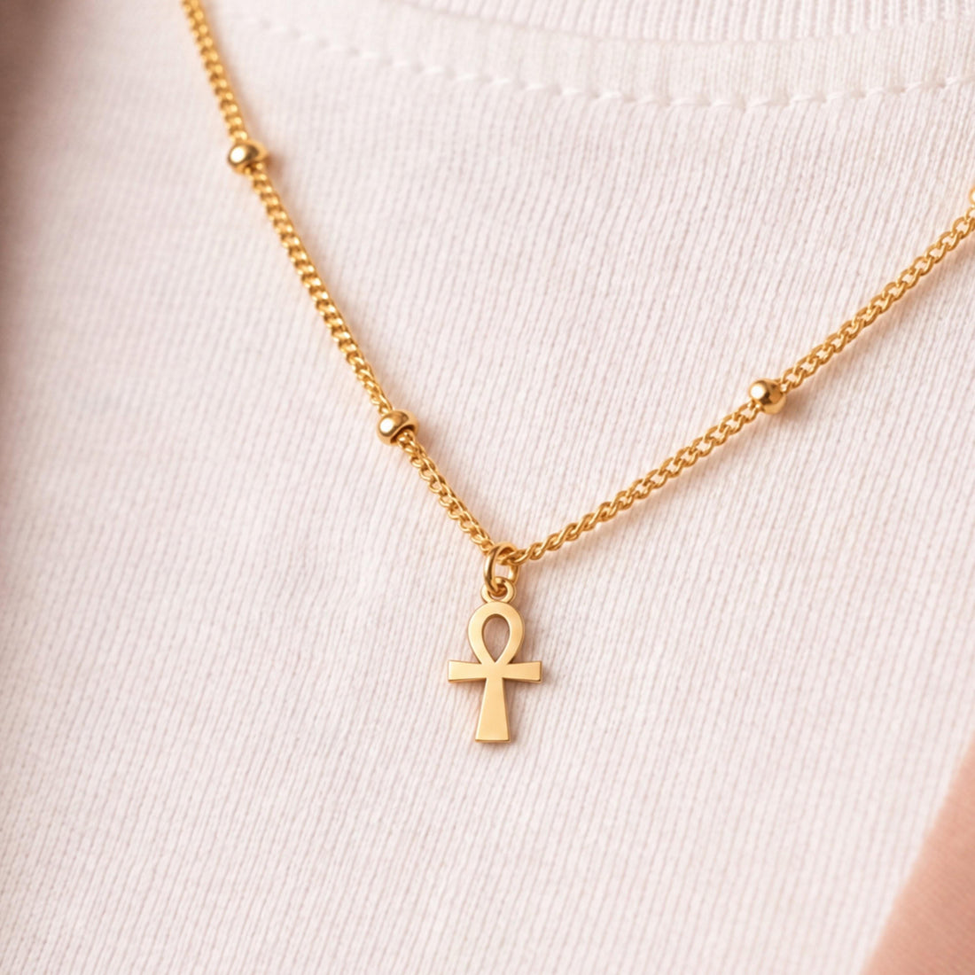 Ankh Symbol Charm Necklace