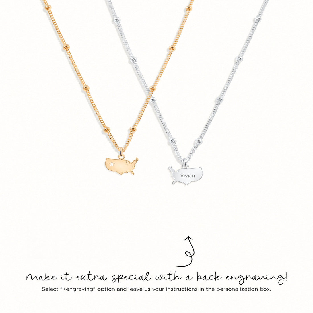United States Charm Necklace
