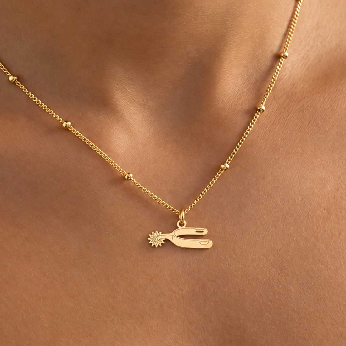 Boot Spur Charm Necklace
