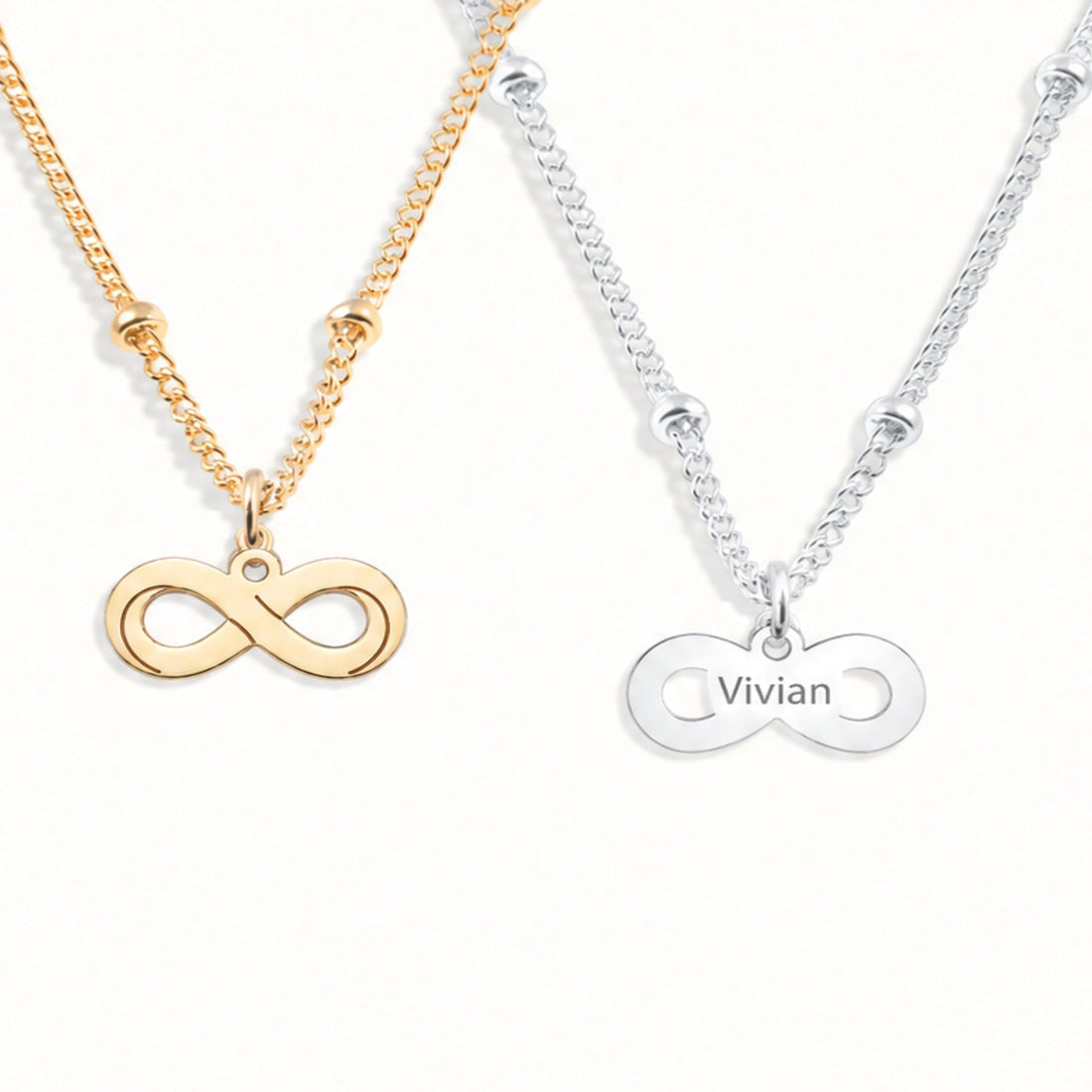Infinity Symbol Charm Necklace
