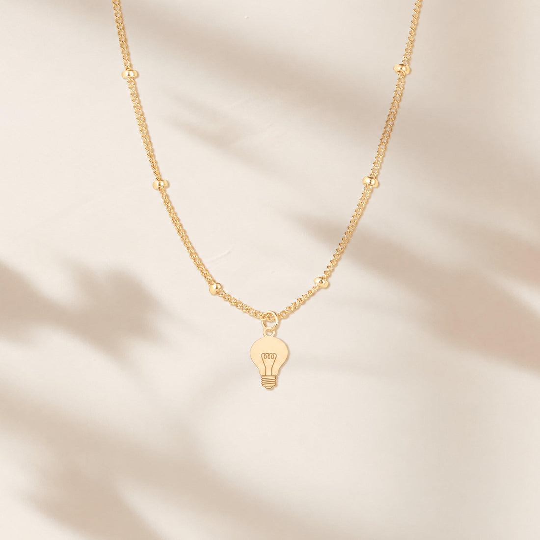 Light Bulb Charm Necklace