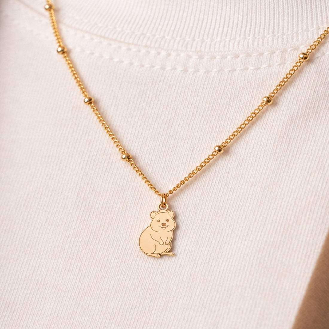 Teddy Bear Charm Necklace