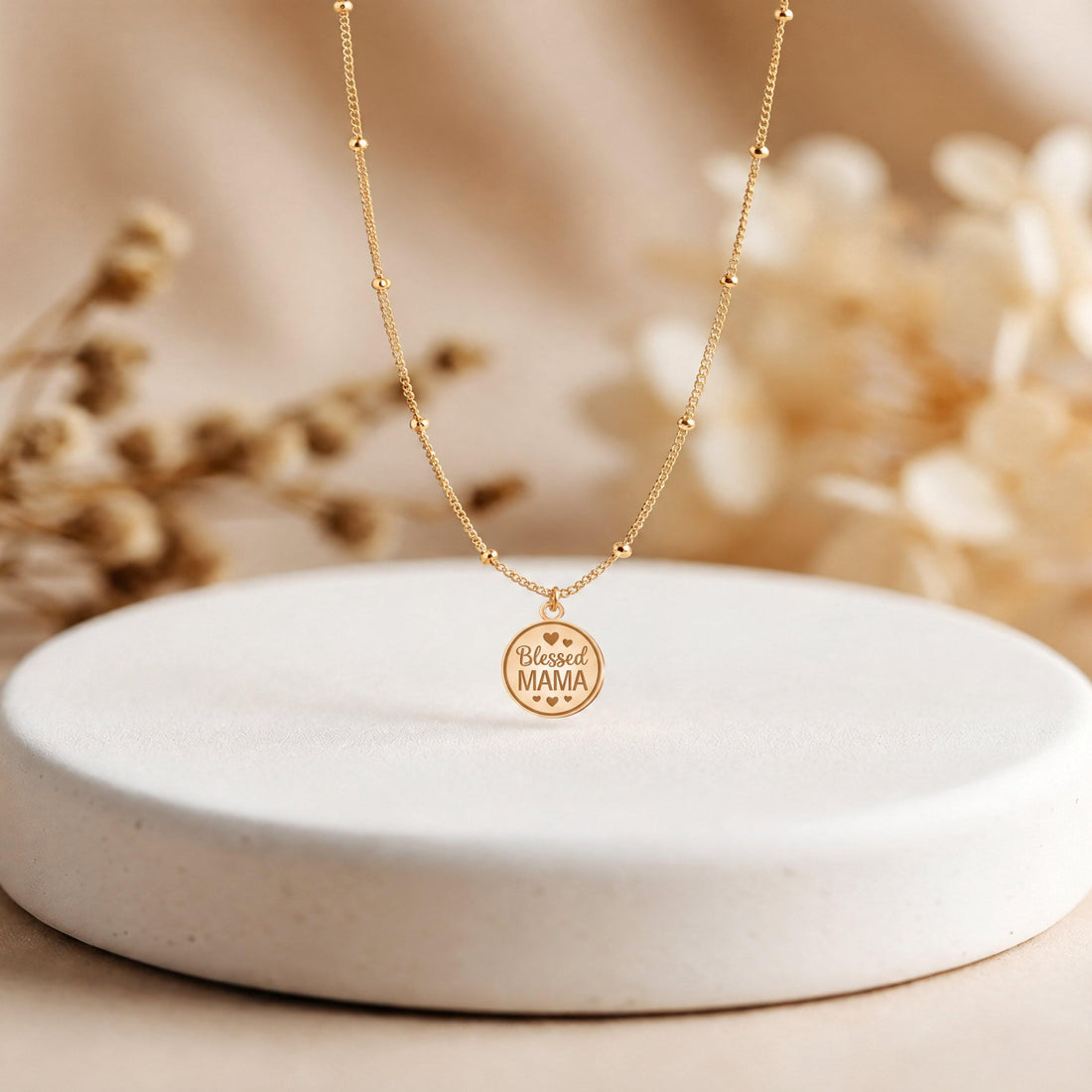 Blessed Mama Charm Necklace