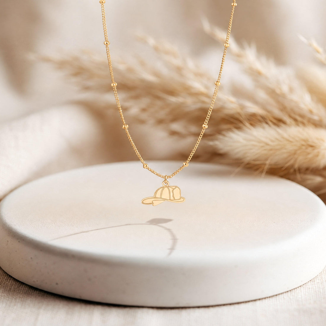 Baseball Cap Charm Necklace