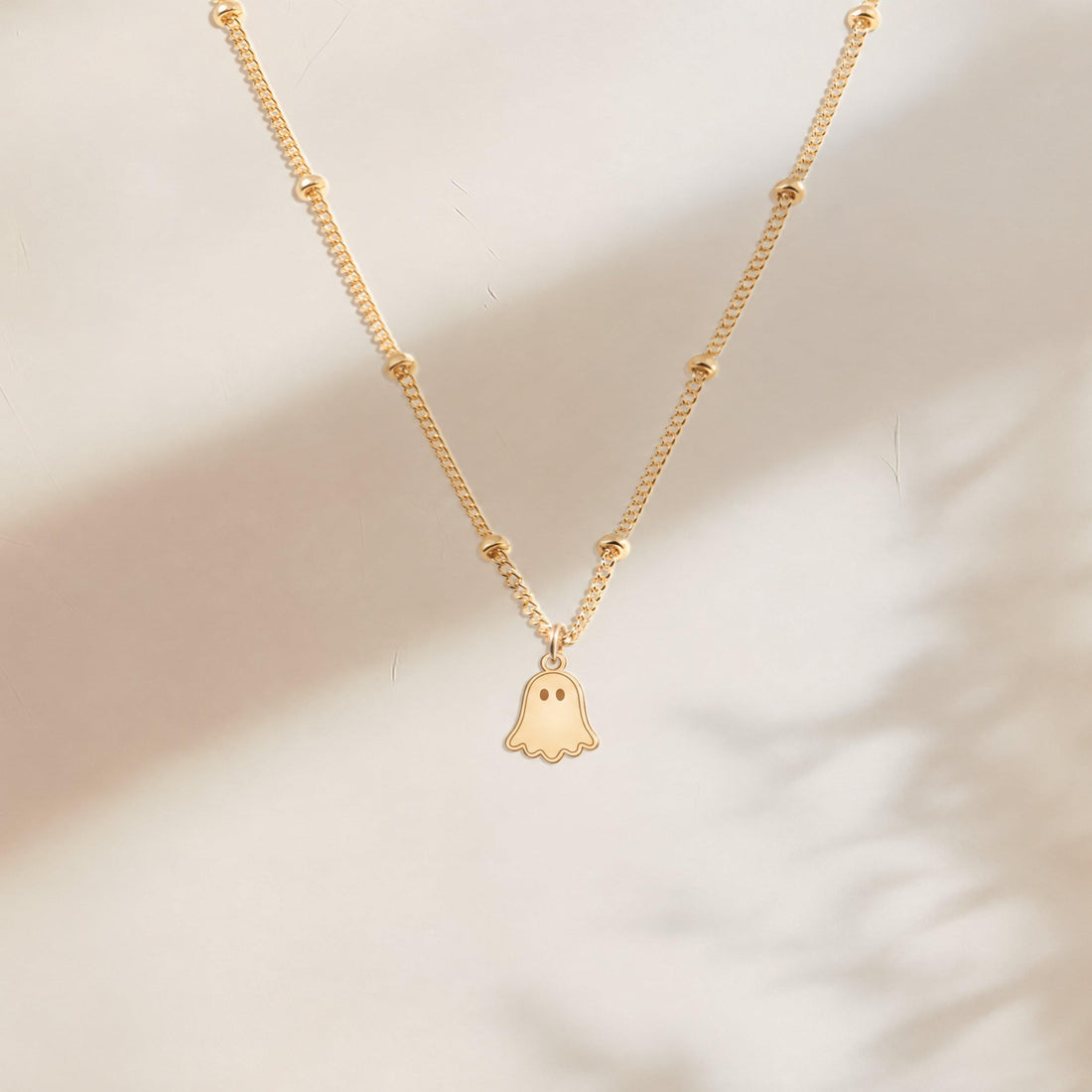 Halloween Ghost Charm Necklace