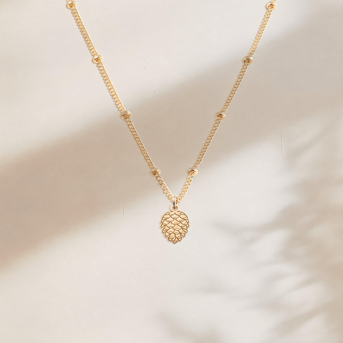 Pine Cone Charm Necklace