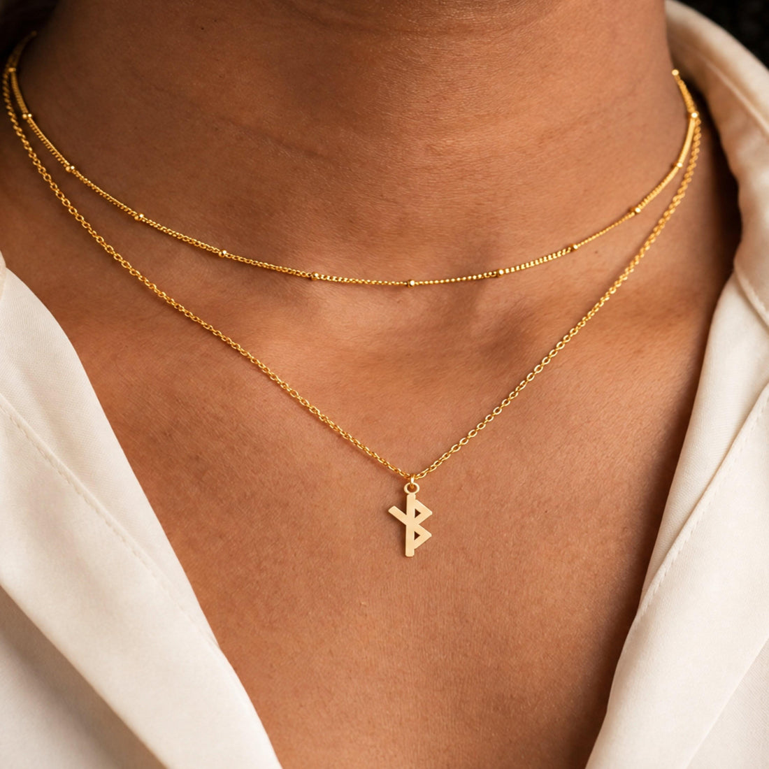 Health and Healing Rune Charm Necklace