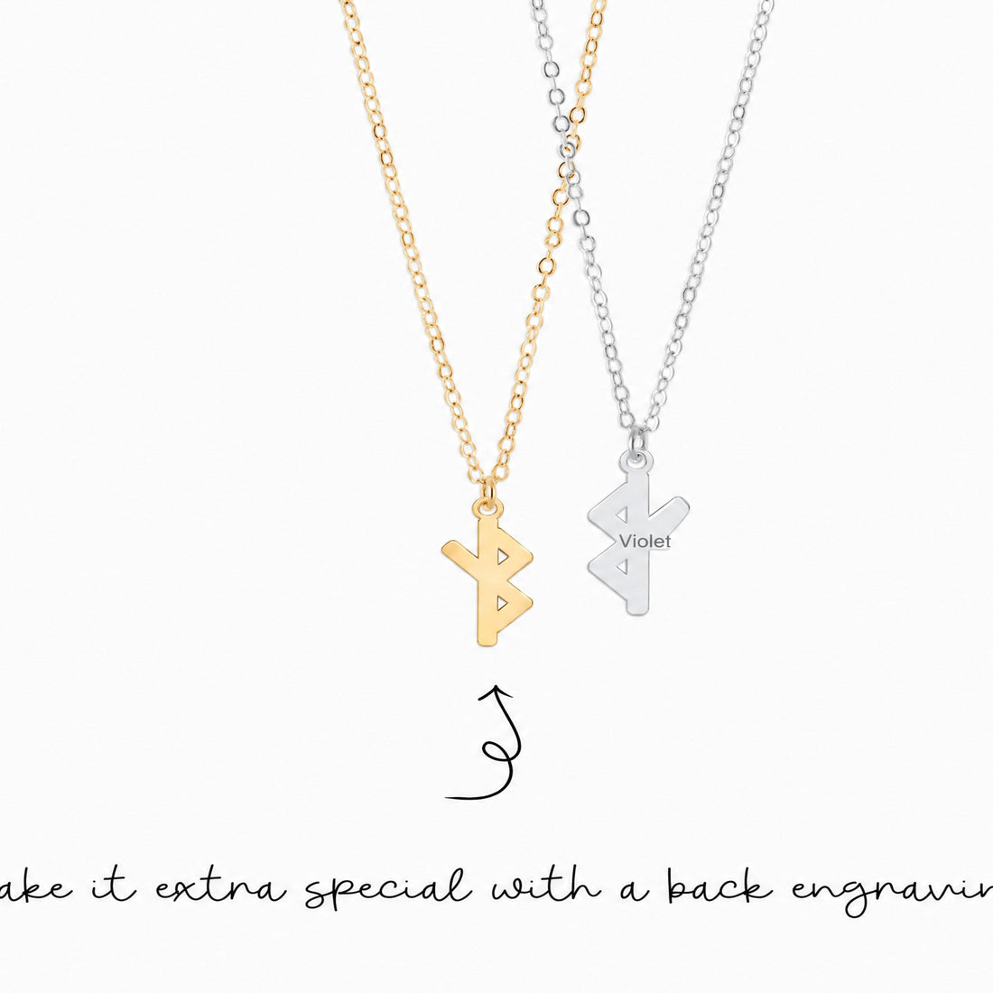 Health and Healing Rune Charm Necklace