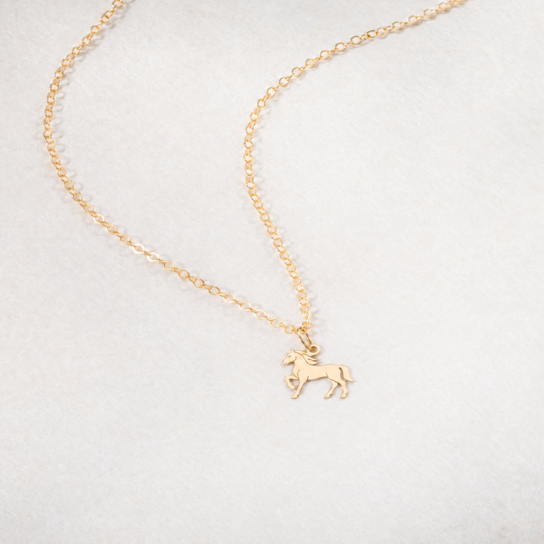 Prancing Horse Charm Necklace