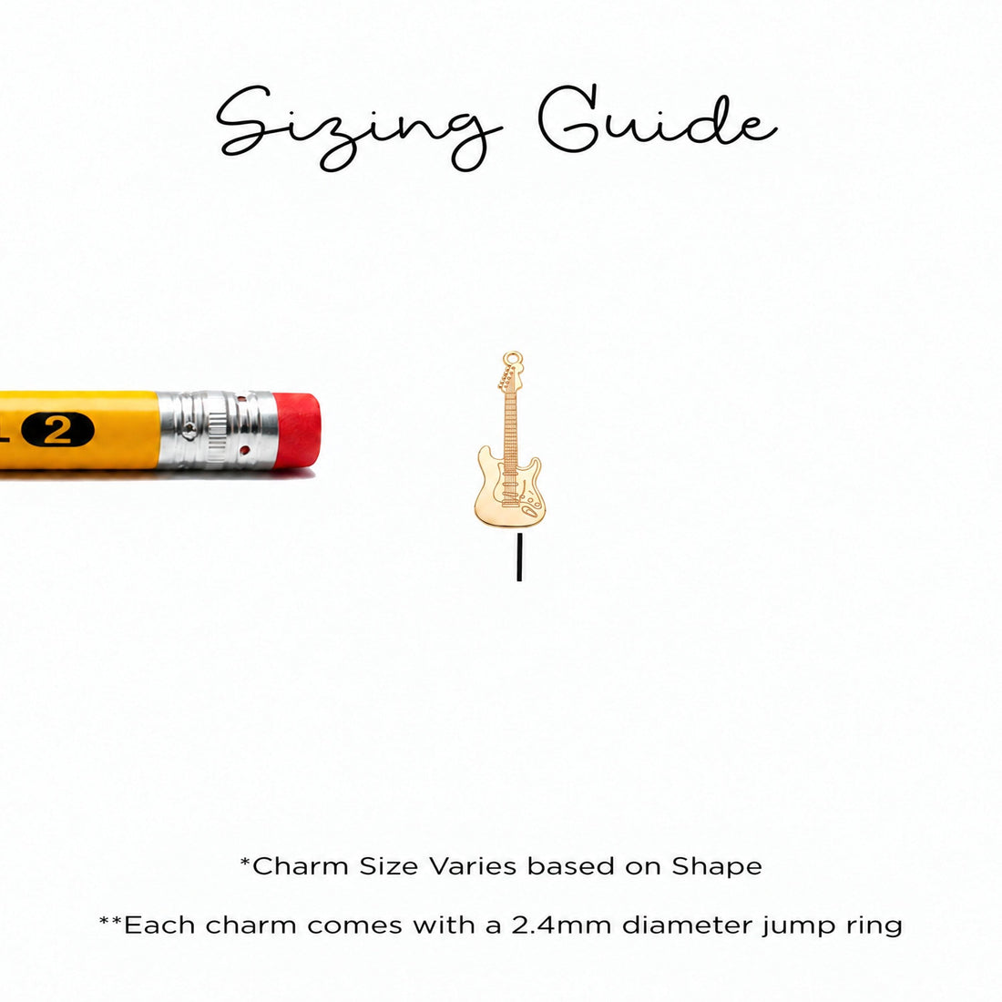 Electric Guitar Charm Necklace