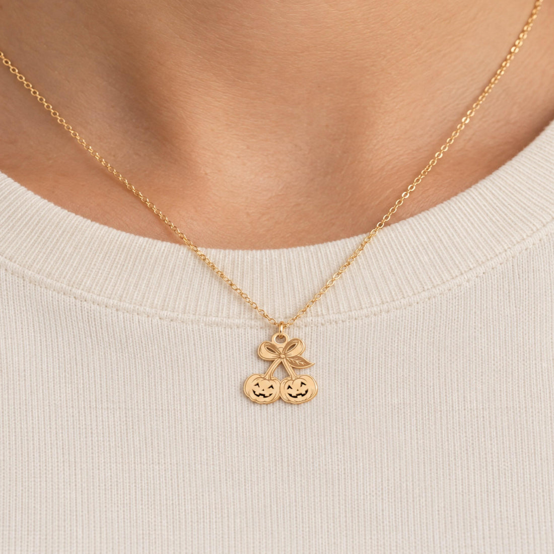 Jack O Lanterns Charm Necklace