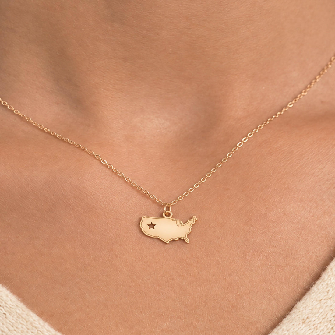 United States Charm Necklace