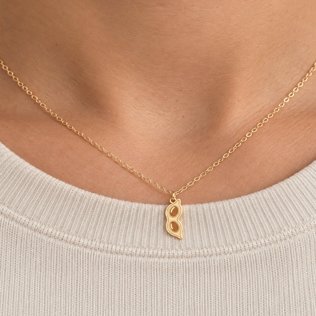 Two Peas in a Pod Charm Necklace