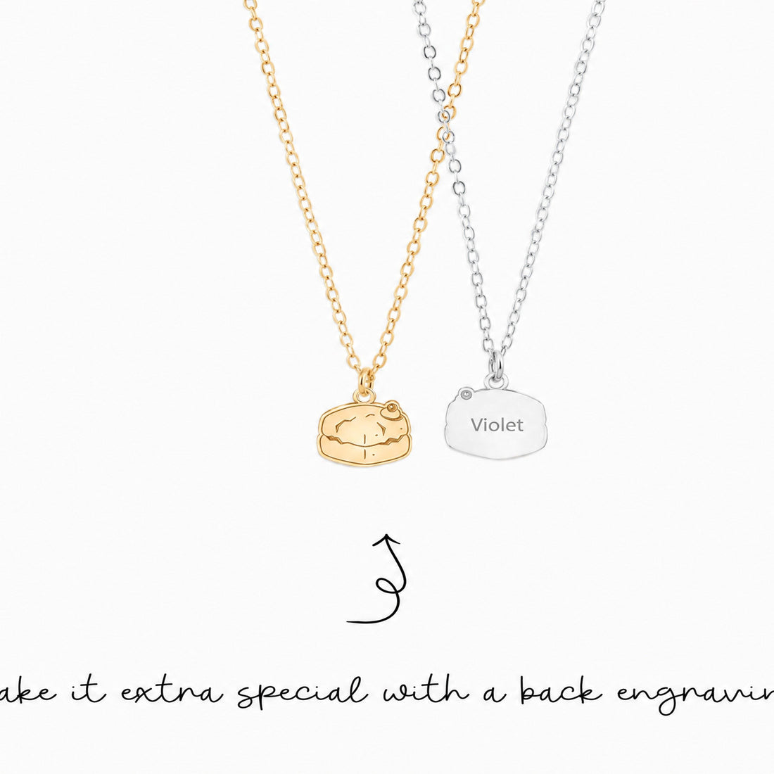 Round Scone Charm Necklace