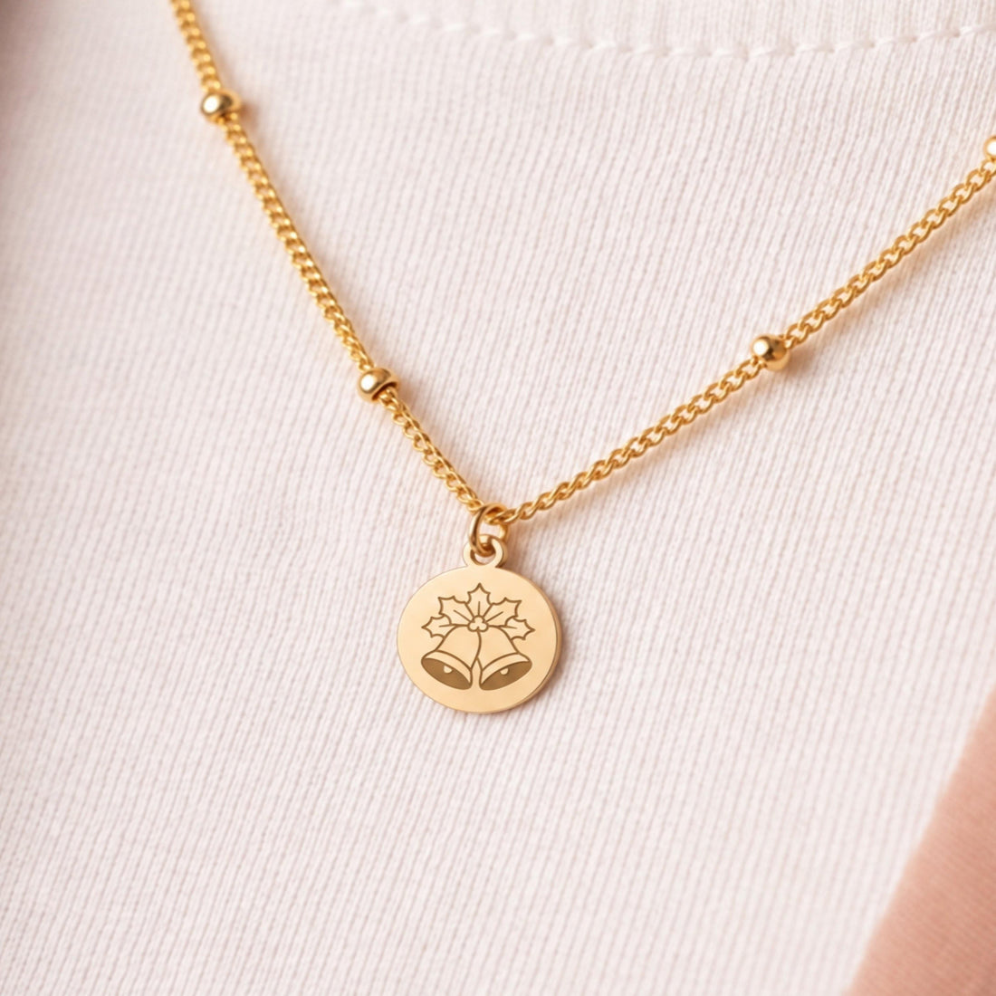 Christmas Bells Charm Necklace