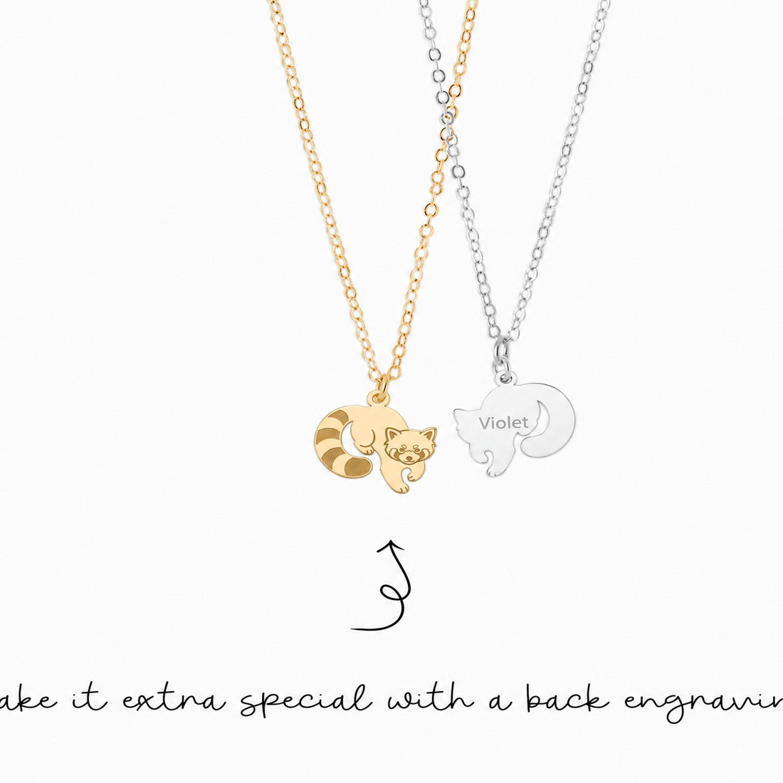 Red Panda Charm Necklace