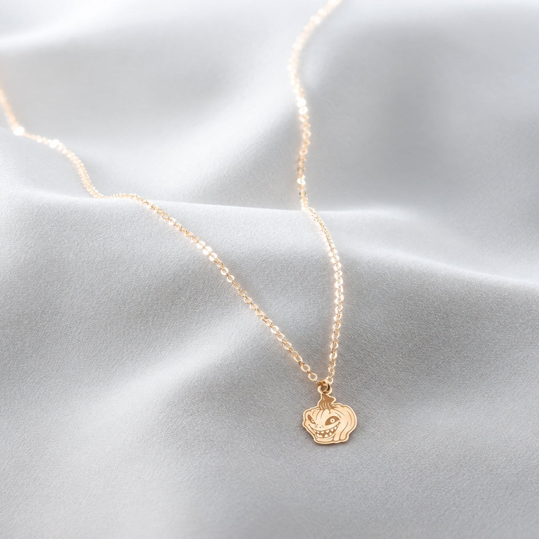 Jack O Lantern Charm Necklace