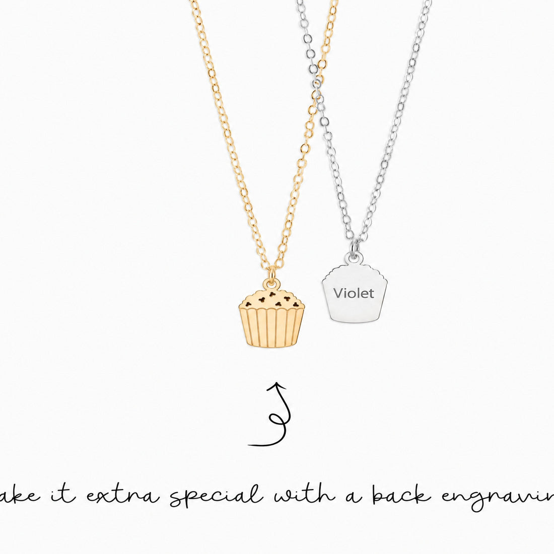 Popcorn Carton Charm Necklace