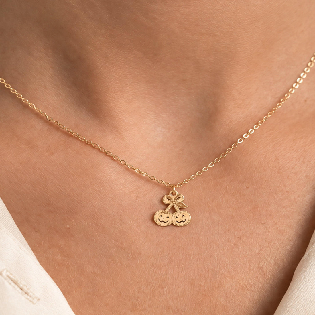 Jack O Lanterns Charm Necklace
