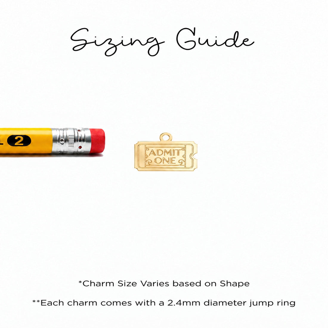Ticket Stub Charm Necklace