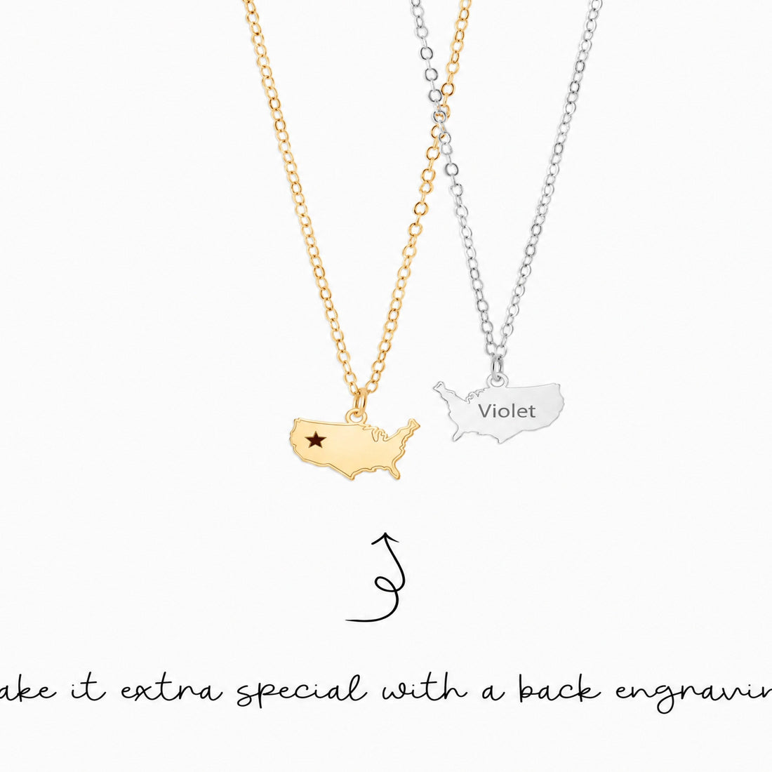United States Charm Necklace