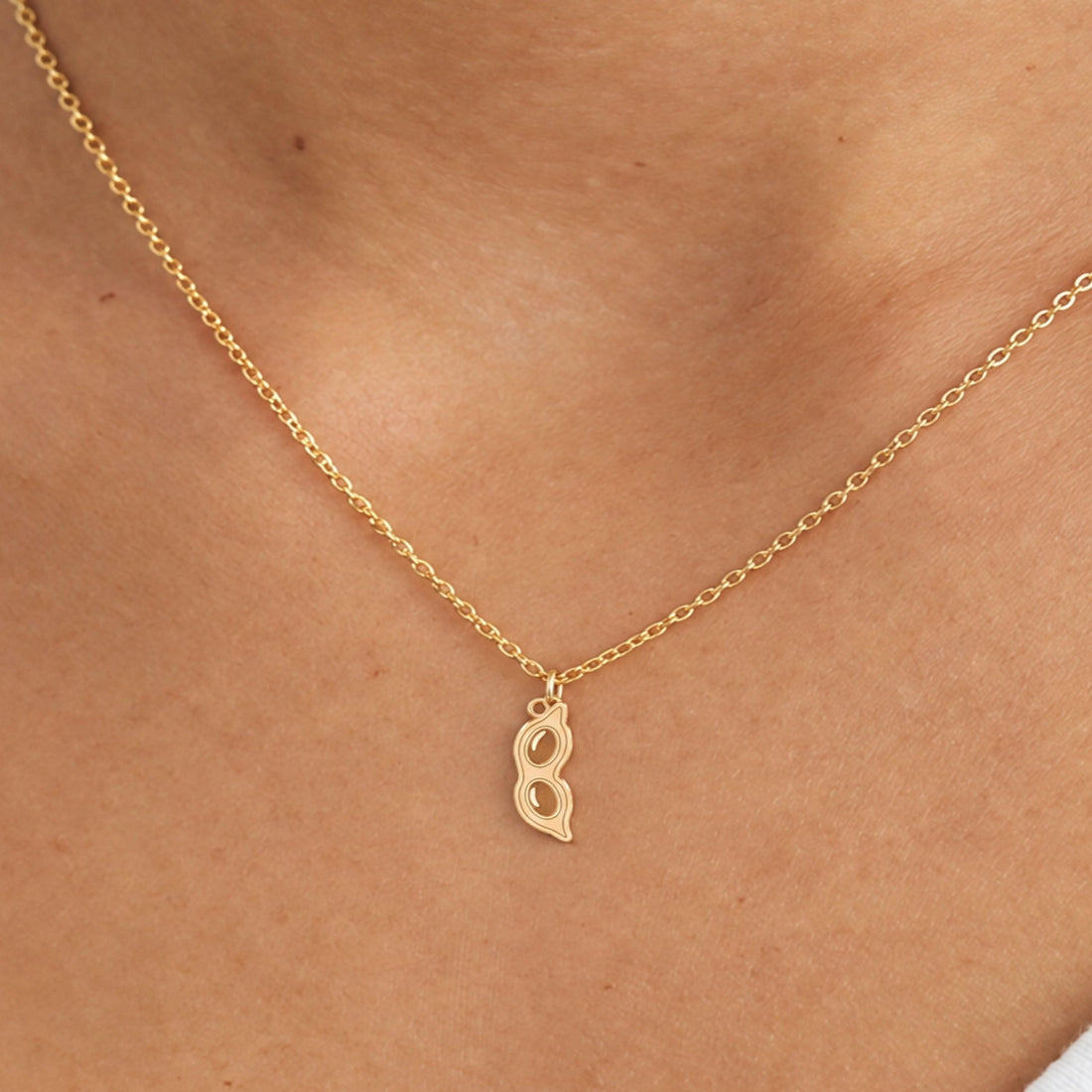 Two Peas in a Pod Charm Necklace