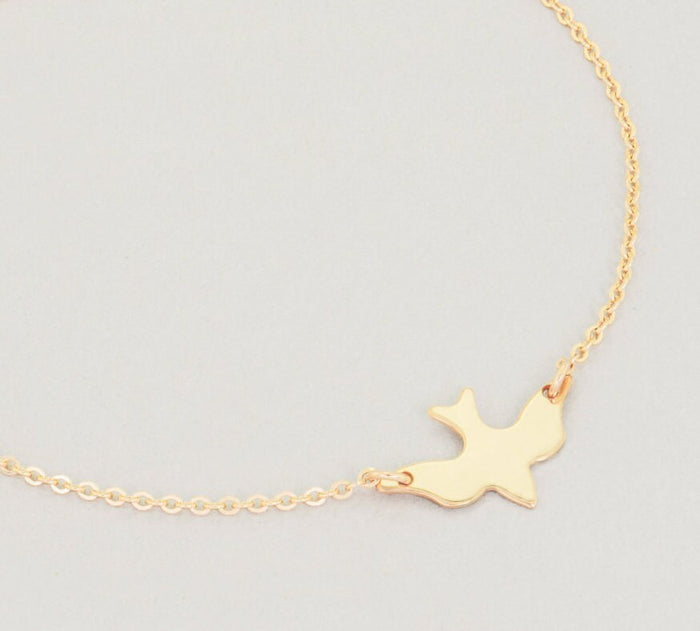 Gold Bird Necklace