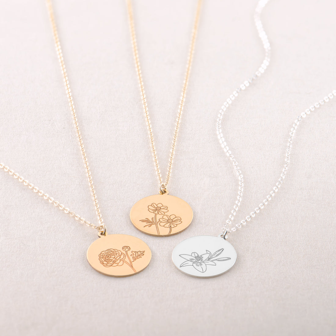 Birth Flower Necklace