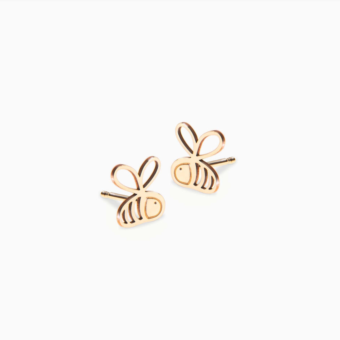 Bumble Bee Cutout Stud Earrings