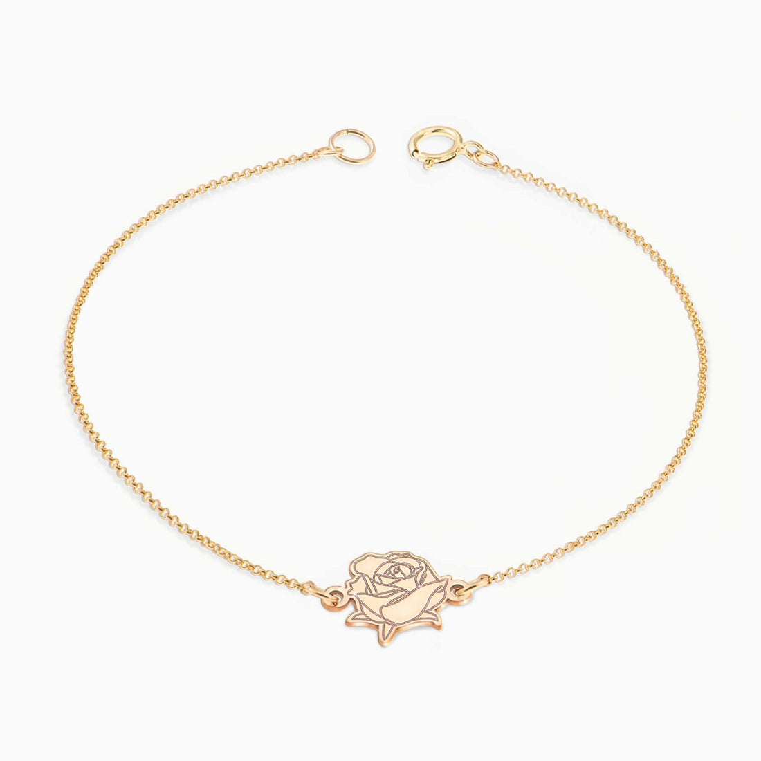 Rose Birth Flower Bracelet