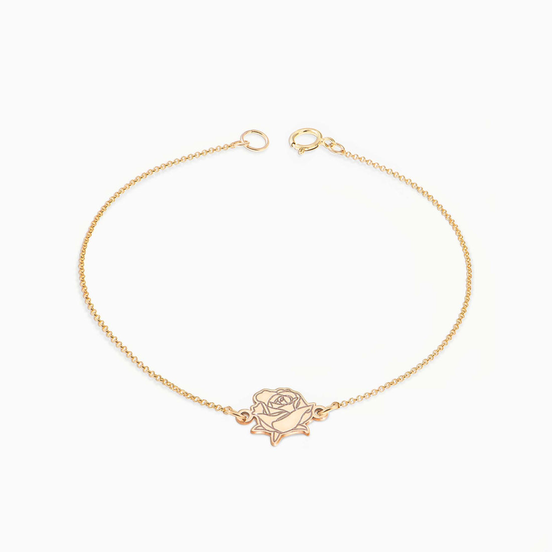 Rose Birth Flower Bracelet