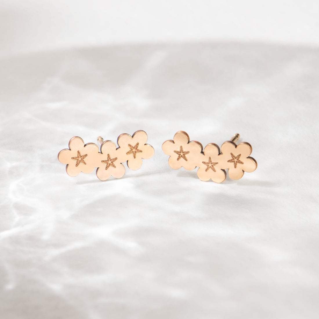 Cherry Blossom Stud Earrings