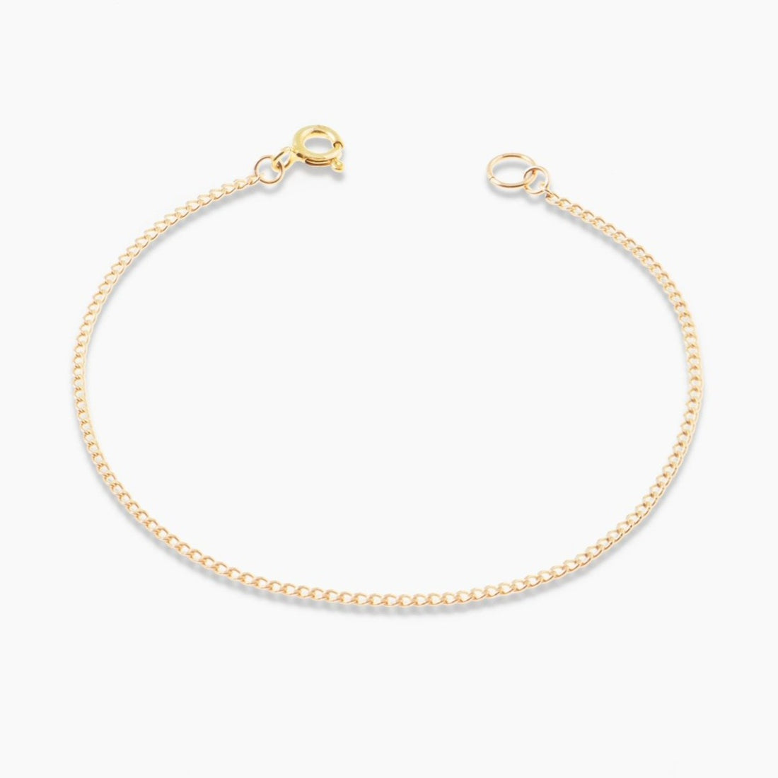 Gold Curb Chain Bracelet