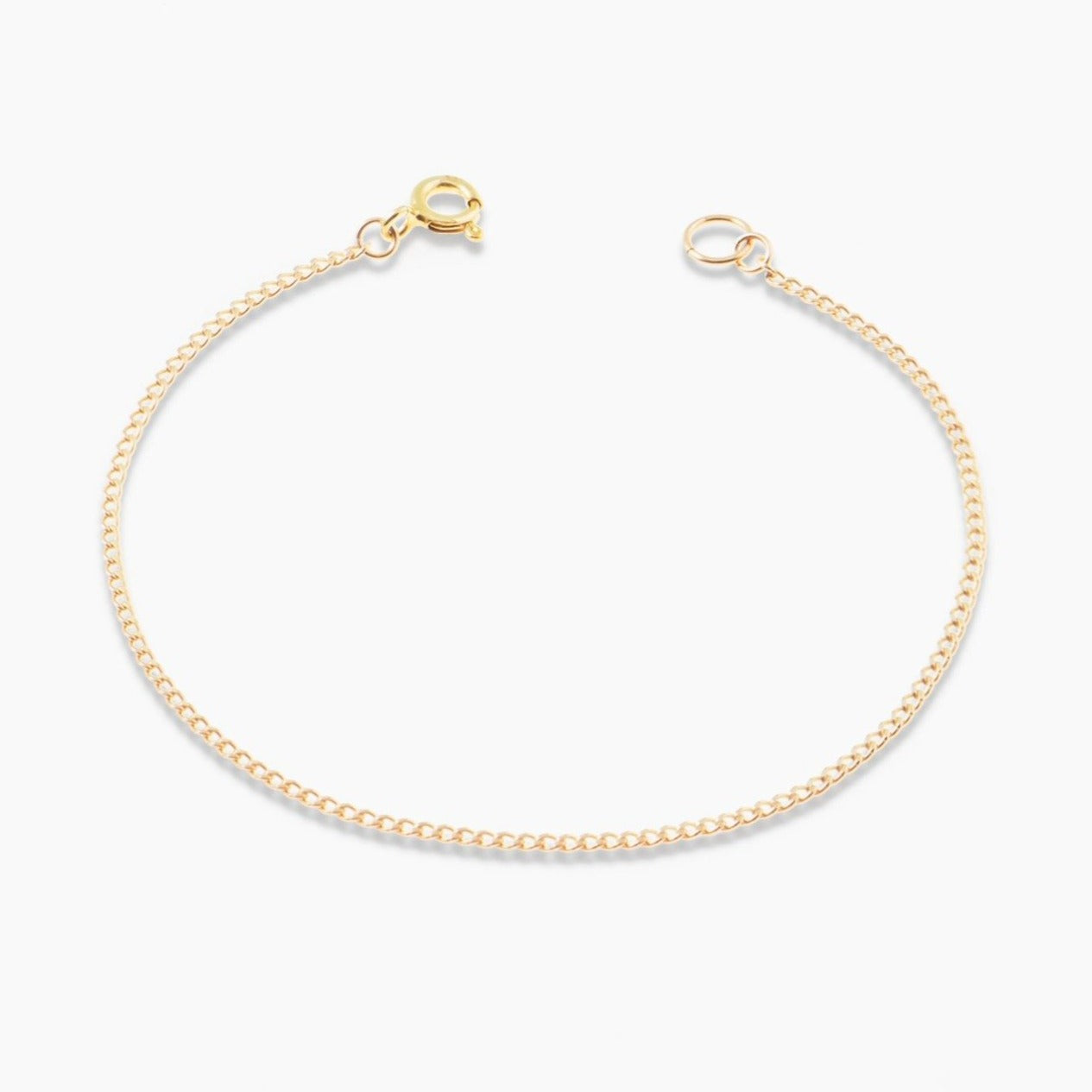 Gold Curb Chain Bracelet