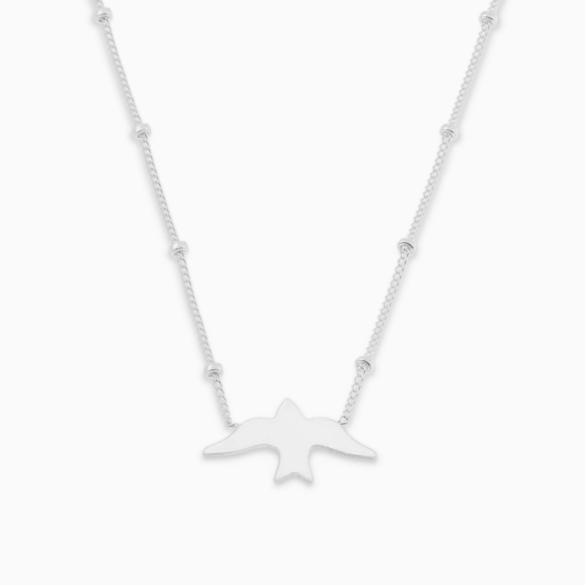 Dove Necklace with Satellite Chain