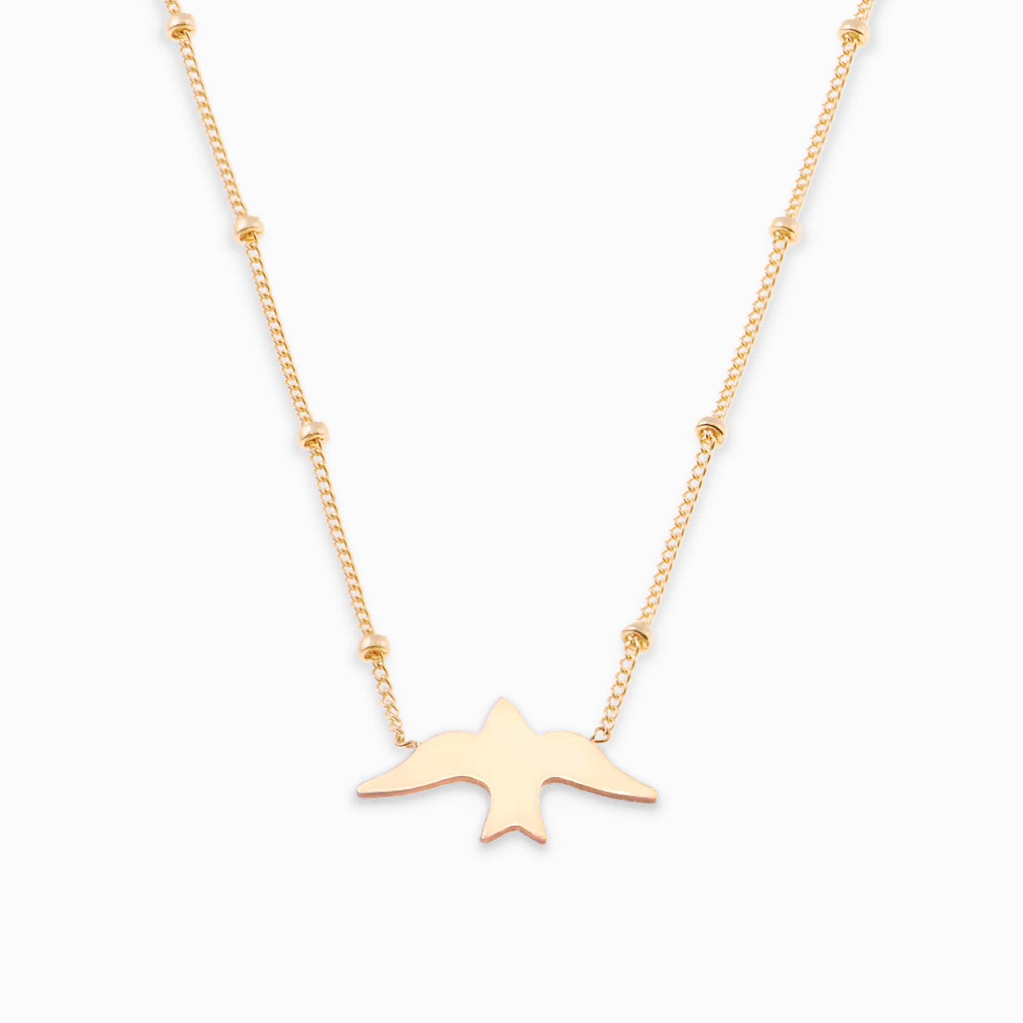 Dove Necklace with Satellite Chain