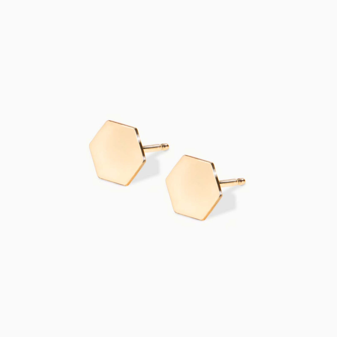 Hexagon Stud Earrings