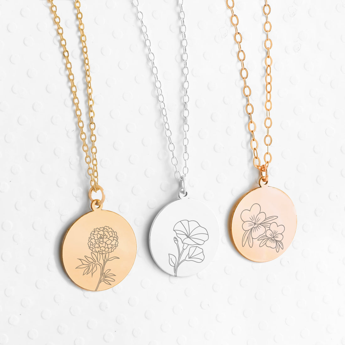 Birth Flower Necklace