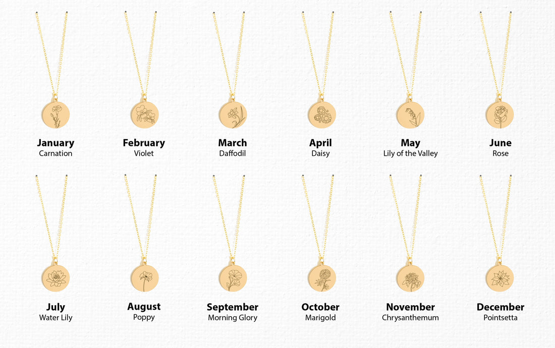 Birth Flower Necklace