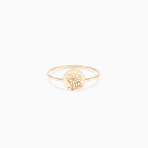 Birth Flower Ring