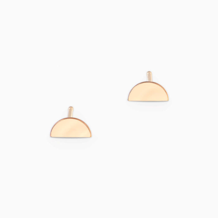 Gold Half Moon Earrings