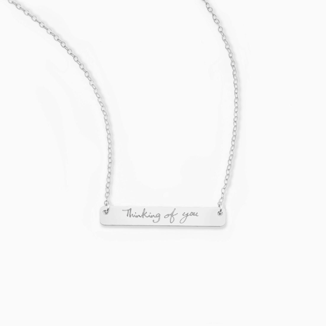 Your Handwritten Bar Gold Bar Necklace