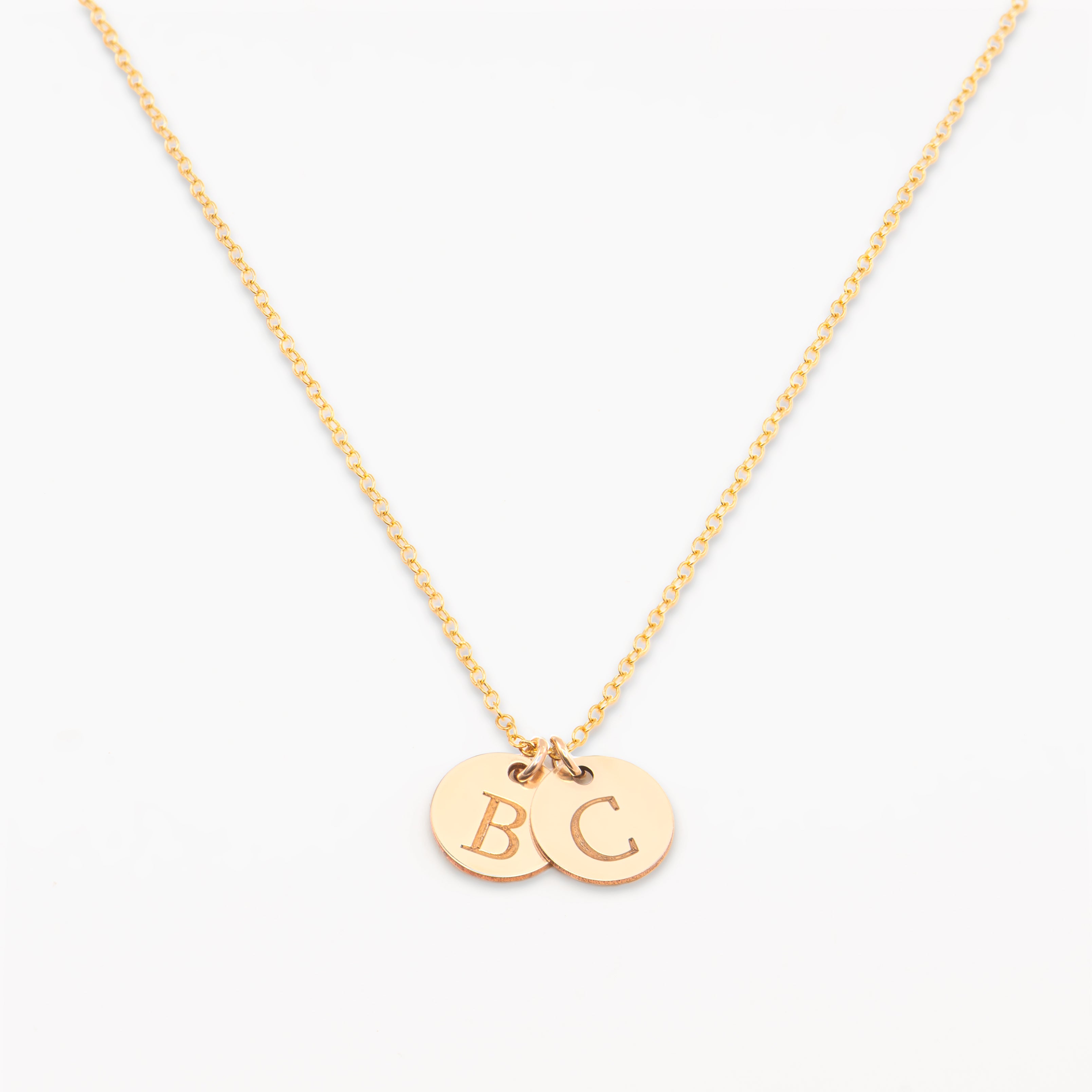 Initial Disc Necklace